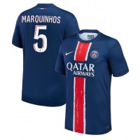 Koszulka piłkarska Paris Saint-Germain Marquinhos #5 Strój Domowy 2024-25 tanio Krótki Rękaw